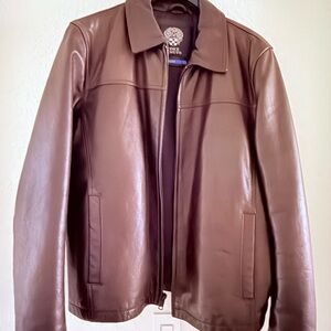 Vince Camuto Men's Tan Leather Jacket